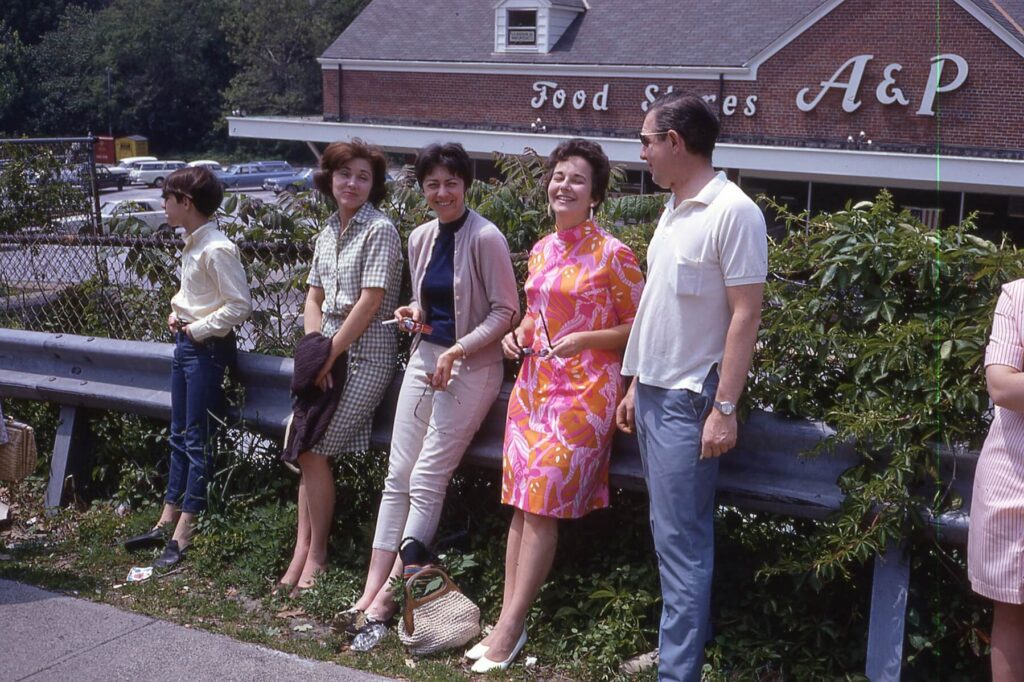 Watching the 1969 Memorial Day Parade on Main Street by the A&P, near Five Corners.