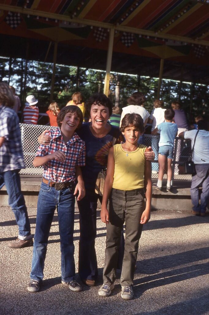 Andrew Raible, Ruth Raible, Antony Cugliari at unknown Hastings event circa 1978.