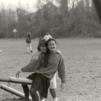 Brooke Jackson and Meredith Lue at Uniontown Field