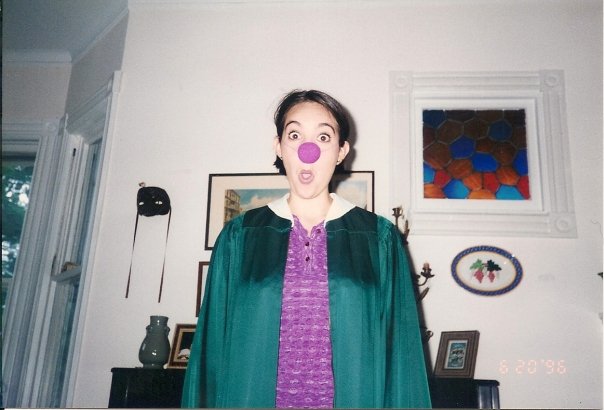 Jessica Ordman getting ready for HHS Graduation in 1996.